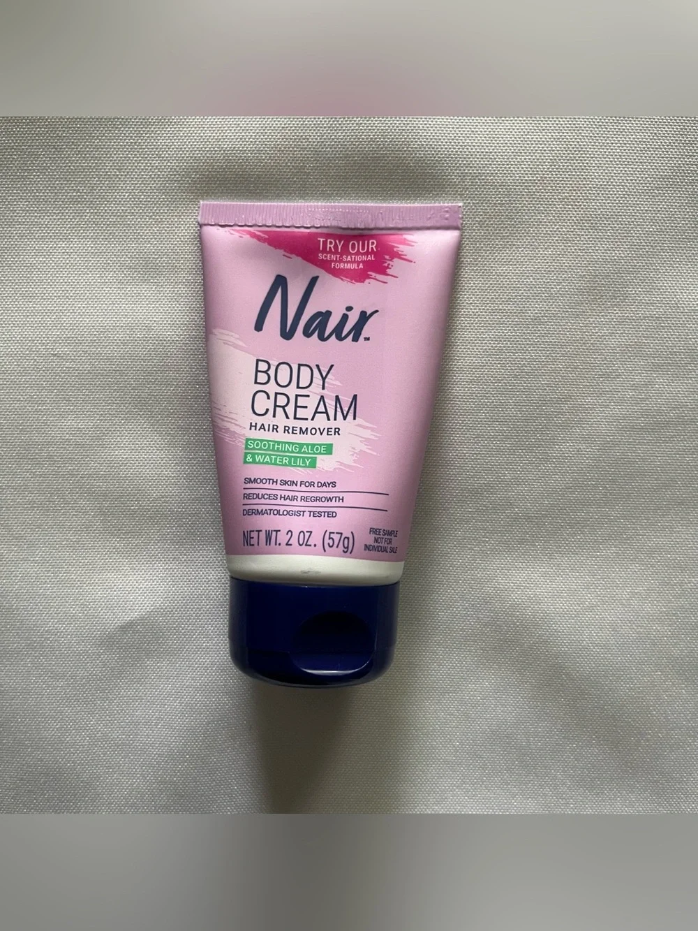 Nair Body Cream Hair Remover with Soothing Aloe & Water Lily 2 Fl Oz NWT